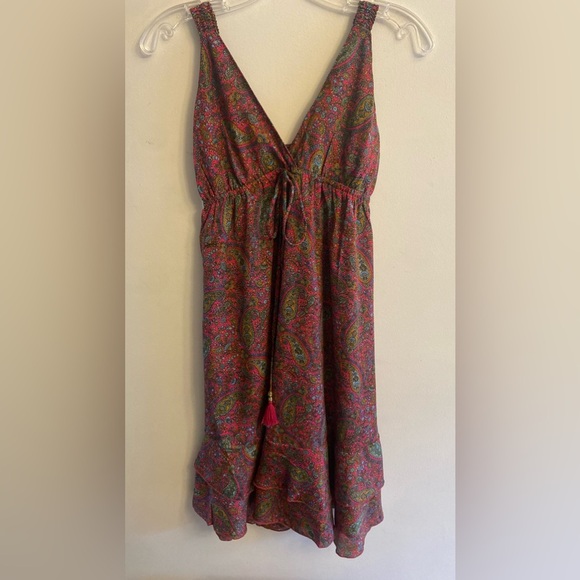 Bohemian Small Paisley Dress Flowy - Picture 1 of 9